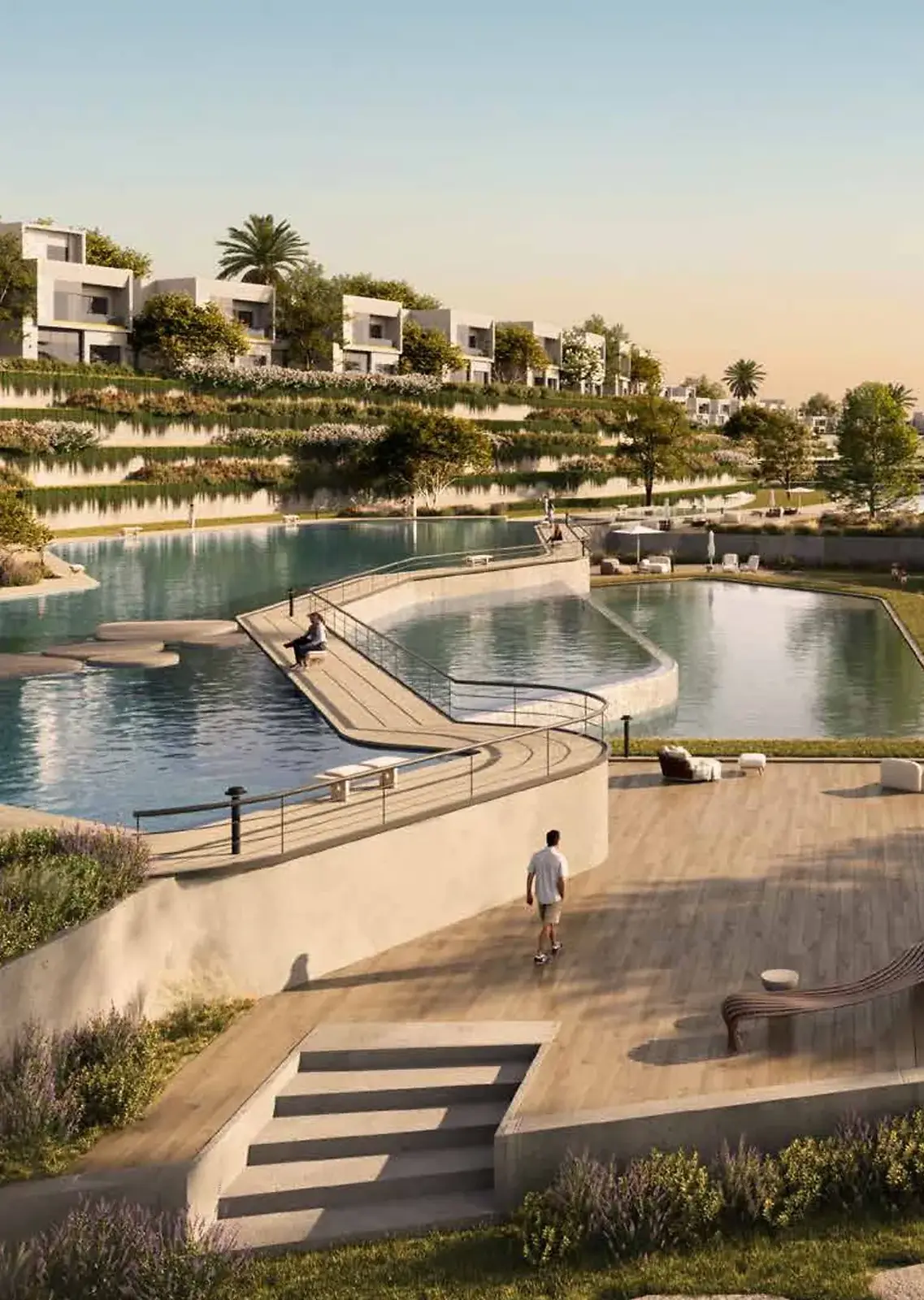 A low-density villa community